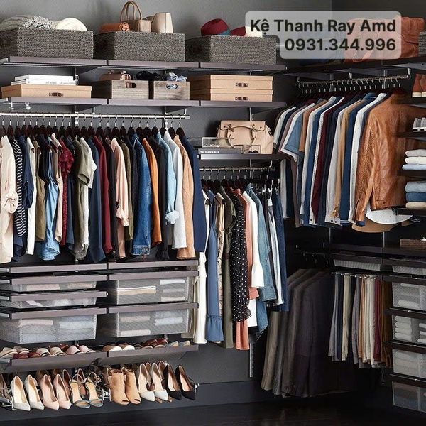 Bộ kệ quần áo AMD – Tủ đồ lộn xộn thành góc decor sang xịn chỉ trong 1 lần