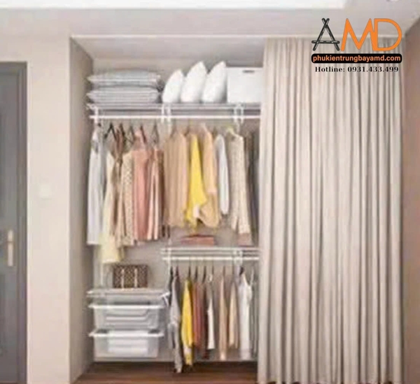 Giải pháp từ kệ AMD – hệ ray + ván + tay đỡ