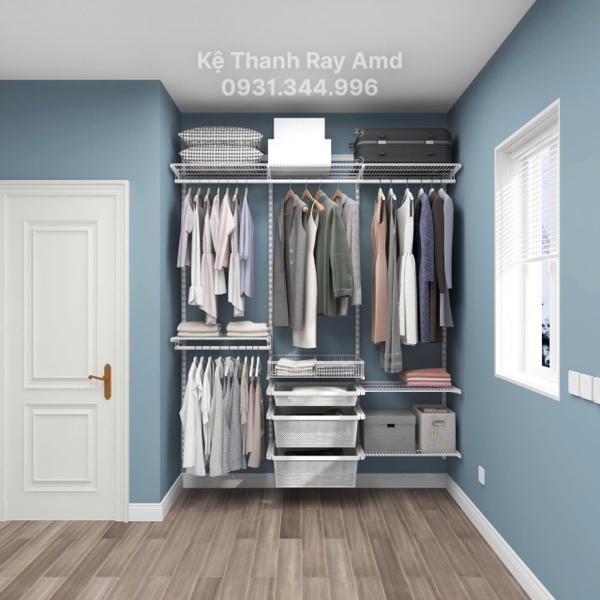 🧺 BỘ KỆ QUẦN ÁO AMD – GIẢI PHÁP GIÚP NHÀ GỌN, TỦ ĐẸP, KHÔNG GIAN THOÁNG