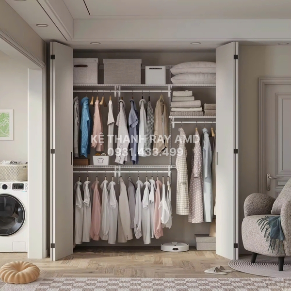 Bộ kệ quần áo AMD – Giải pháp gọn gàng cho những ngày sống dễ chịu hơn