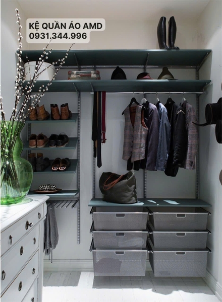 Không gian nhỏ không còn là vấn đề – Giải pháp tối ưu từ bộ kệ quần áo AMD