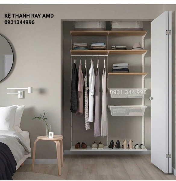 Giải pháp từ bộ kệ quần áo AMD – Biến tủ đồ lộn xộn thành gọn gàng chỉ trong 30 phút!