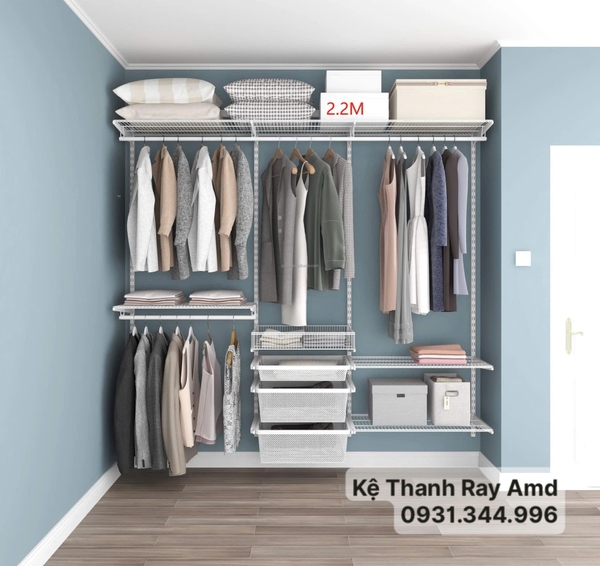 Bộ thanh ray AMD – Giải pháp cho một không gian quần áo linh hoạt, tinh tế và đúng gu sống hiện đại