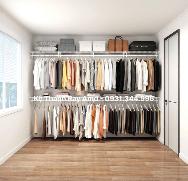 💥 Dân fashion không sợ tuột mood – Đã có bộ kệ quần áo AMD lo hết!