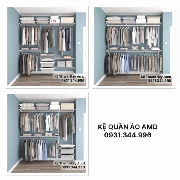 Bộ kệ quần áo AMD – Gọn gàng góc phòng, chuẩn chỉnh không gian sống