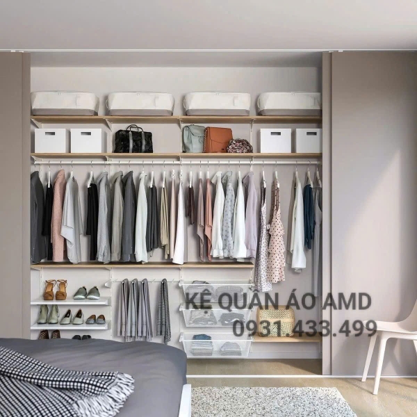 ✨ Một góc nhỏ để gọn lại cả ngày dài với bộ kệ quần áo AMD