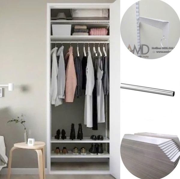Bộ kệ quần áo AMD – Tinh chỉnh lại không gian, làm mới chính bạn