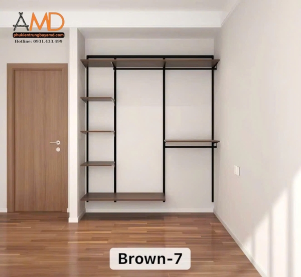 Giải pháp giúp bạn luôn có một căn phòng gọn gàng – Bộ kệ quần áo AMD, hệ kệ mở tinh gọn