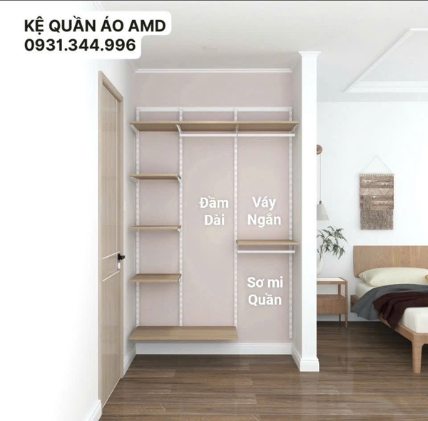 Bộ kệ quần áo AMD – Đầu tư một lần, sử dụng thoải mái!