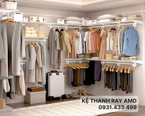 Bộ kệ quần áo AMD – Giải pháp cho góc thay đồ luôn gọn và tiện mỗi ngày 👔