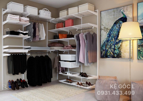 Bộ kệ quần áo AMD – Giải pháp cho không gian hẹp ngang: Tối đa hóa chiều cao, tối giản hóa cuộc sống