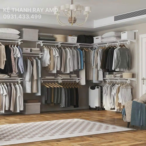 🌟 Bộ kệ quần áo AMD – người bạn đồng hành của một căn phòng tinh gọn