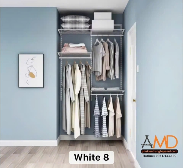 Bộ kệ quần áo AMD – nơi bạn nhìn thấy chính mình qua từng món đồ được treo lên