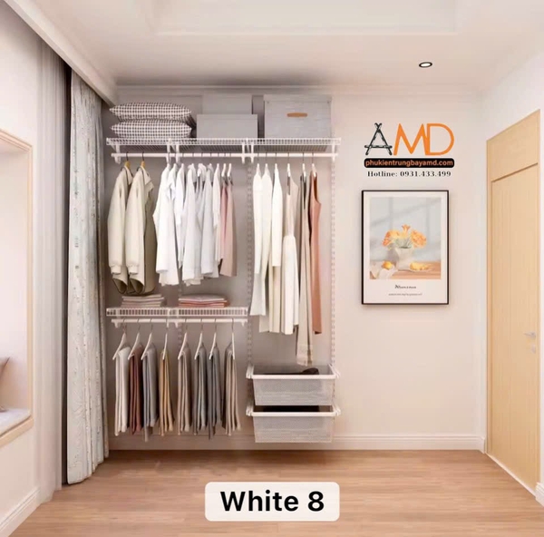 Muốn không gian gọn gàng, tinh tế nhưng vẫn xịn. Bộ kệ quần áo AMD chính là lựa chọn hoàn hảo