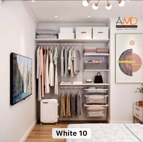 Bộ kệ quần áo AMD – Giải pháp gọn gàng và thông minh cho mọi gác xép
