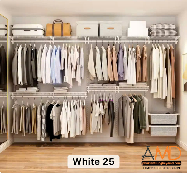 Bộ thanh ray AMD – khung xương vững chắc cho hệ kệ thông minh.Biến mọi bức tường thành hệ thống lưu trữ khoa học.