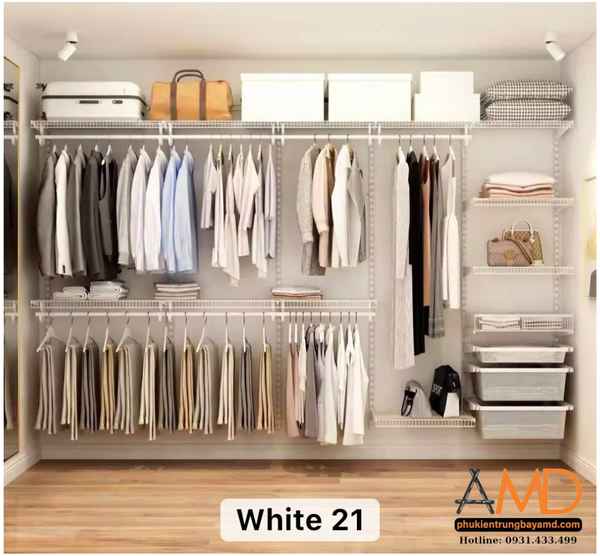 Thiết kế bắt tường của bộ kệ AMD giúp bạn tận hưởng cảm giác gọn gàng mà không bị che khuất.