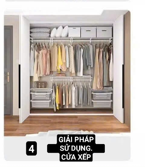 SỢ BỤI BẨM BAY VÀO QUẦN ÁO? 👉 Lắp thêm cửa xếp tiện dụng cho bộ kệ AMD