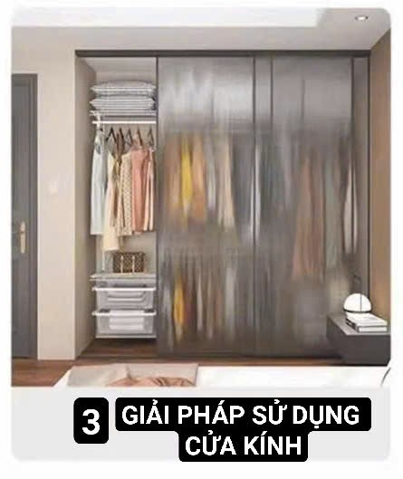 🧥 Bộ kệ quần áo AMD lắp thêm cửa kính – giữ đồ sạch, ít bám bụi hơn hẳn