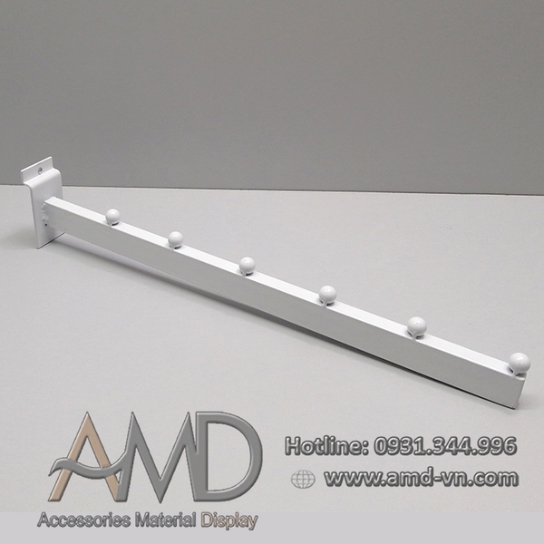 Móc hộp bi cài tấm gỗ Slatwall