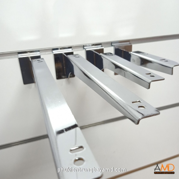 Tay đỡ giá kệ cài tấm gỗ slatwall AMD-K20/21- TDG