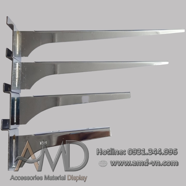 Tay đỡ giá kệ cài tấm gỗ slatwall AMD-K20/21- TDG