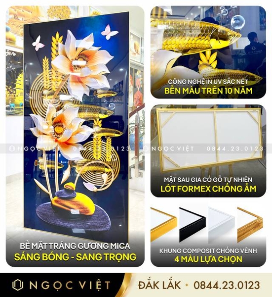Cấu tạo chi tiết tranh tráng gương tại ngọc việt - Buôn Ma Thuột - Daklak