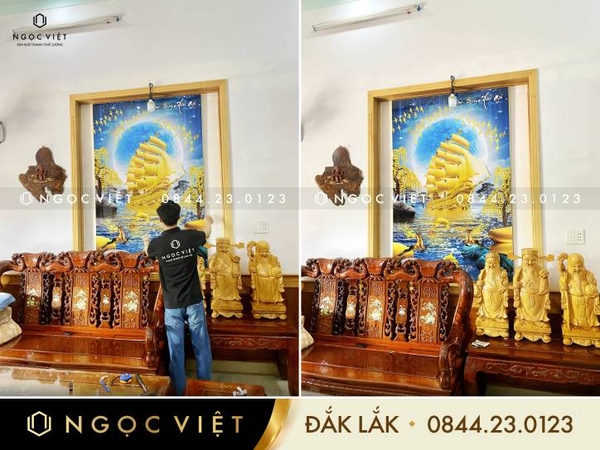 Thi công tranh tráng gương 3D tại Buôn Ma Thuột - BMT - DakLak
