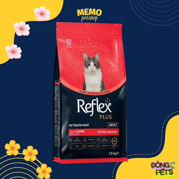 Thức ăn hạt cho mèo - Reflex Plus - Lamb and Rice - 1,5kg