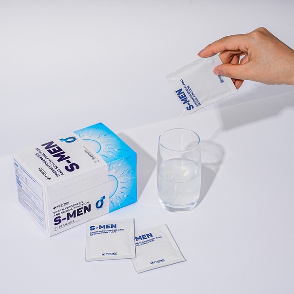 Fortex Bột Uống S-Men Hỗ Trợ Bổ Tinh Trùng S-Men Cho Nam Giới 30 Gói