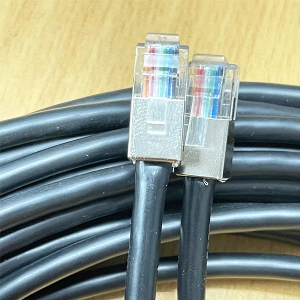Cap RJ11 RJ12 6 Pin 6P6C Male Shielded to Male Shielded S/FTP Dài 15M ...