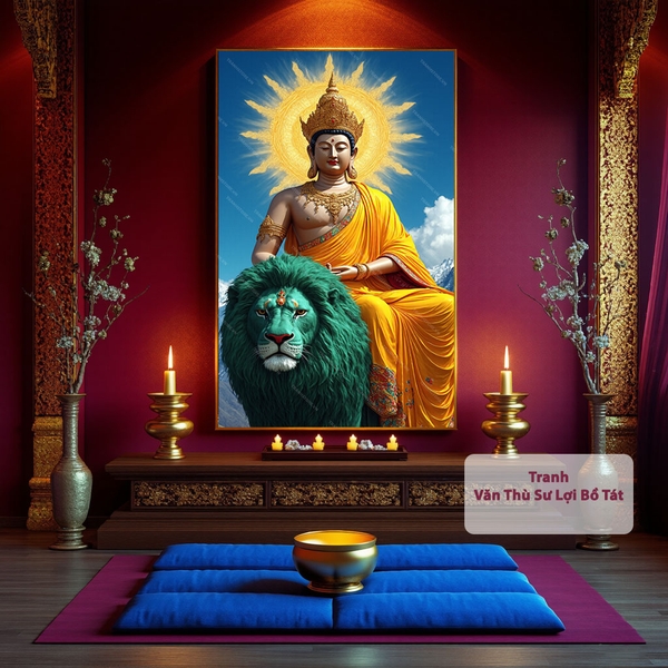 Tranh Văn Thù Sư Lợi Bồ Tát | PG73