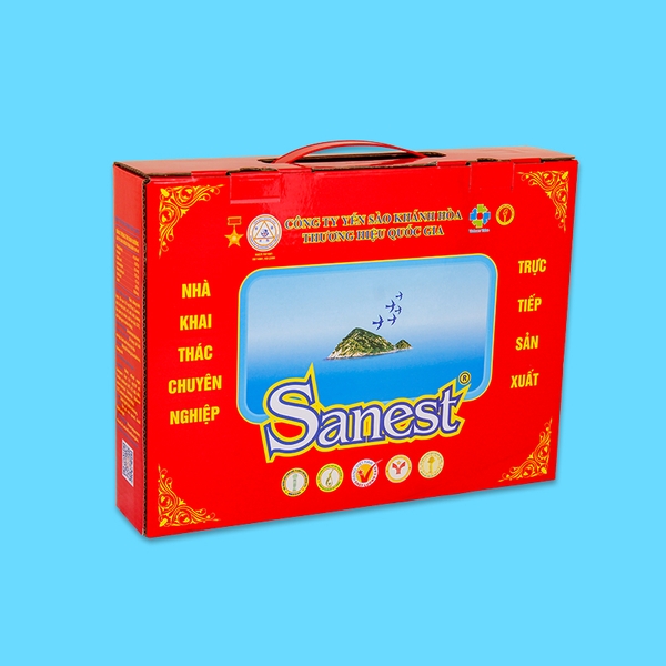 Nước yến sào Khánh Hòa Sanest hộp 5 lon 190ml