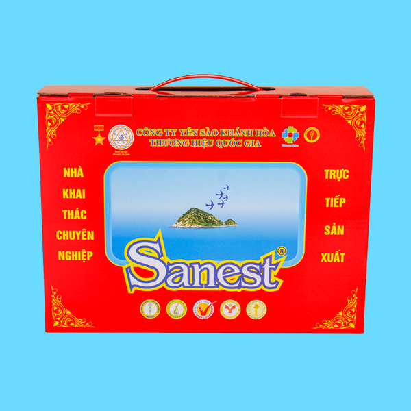 Nước yến sào Khánh Hòa Sanest hộp quà tặng 5 lon 190ml