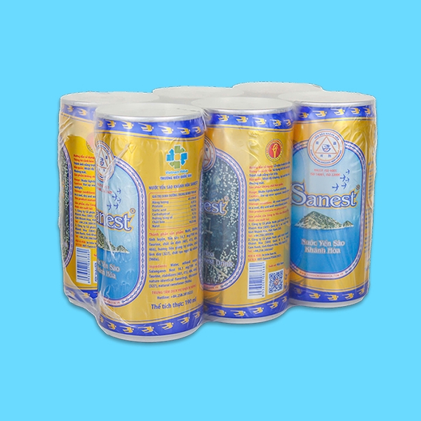 Nước yến sào Khánh Hòa Sanest lốc 6 lon 190ml