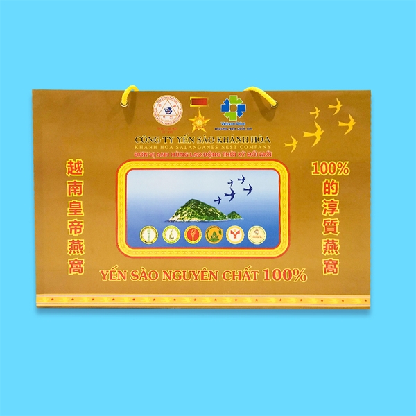 Yến sào đảo thiên nhiên tinh chế mẫu hộp quà tặng gồm 5 hộp 3g