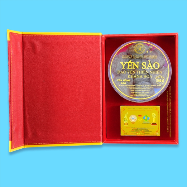Yến hồng đảo yến thiên nhiên Khánh Hòa hộp 100g