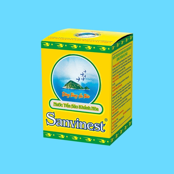 Nước yến sào Khánh Hòa Sanvinest Đông trùng Hạ thảo lọ 70ml