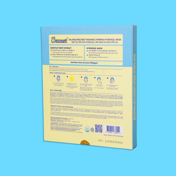 Mặt nạ Yến sào Hydrogel làm sáng và săn chắc da
