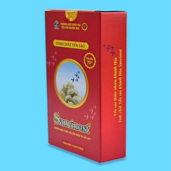 Tinh chất Yến sào Khánh Hòa Sanvinest - Hộp 5 túi 25ml