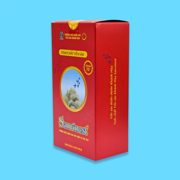Tinh chất Yến sào Khánh Hòa Sanvinest - Hộp 10 túi 25ml