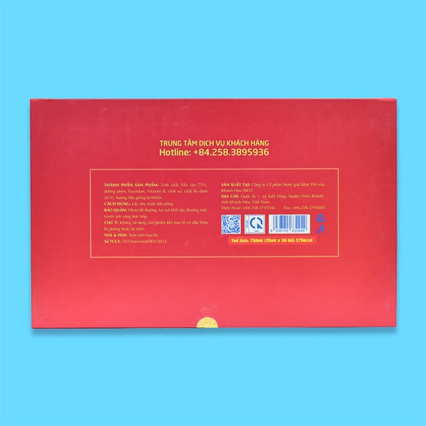 Hộp QT Tinh chất Yến sào Khánh Hòa Sanvinest - 30 túi 25ml