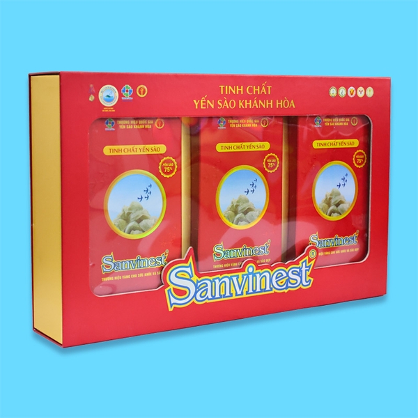 Hộp QT Tinh chất Yến sào Khánh Hòa Sanvinest - 30 túi 25ml
