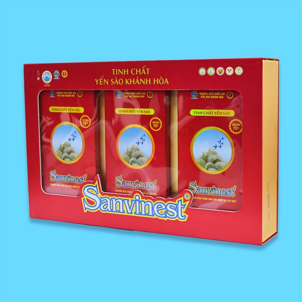 Hộp QT Tinh chất Yến sào Khánh Hòa Sanvinest - 30 túi 25ml