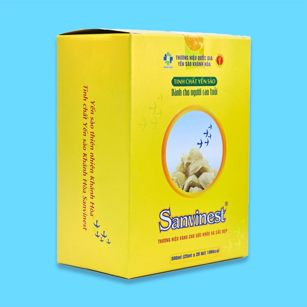 Tinh chất Yến sào Khánh Hòa Sanvinest dành cho người cao tuổi - Hộp 20 túi 25ml
