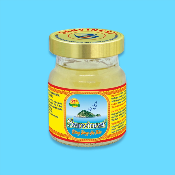 Nước yến sào Khánh Hòa Sanvinest Đông trùng Hạ thảo lọ 70ml