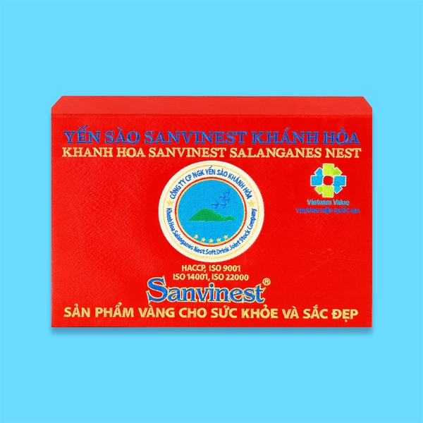 Hộp QT Yến sào Sanvinest Khánh Hòa chính hiệu nguyên tổ 100g