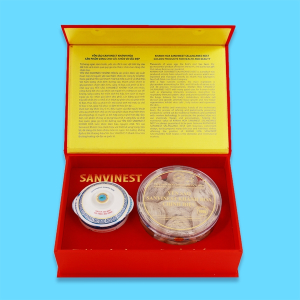 Hộp QT Yến sào Sanvinest Khánh Hòa chính hiệu nguyên tổ 100g