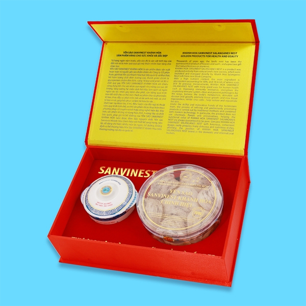 Hộp QT Yến sào Sanvinest Khánh Hòa chính hiệu nguyên tổ 100g