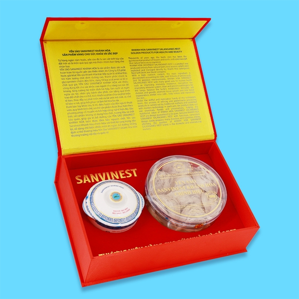 Hộp QT Yến sào Sanvinest Khánh Hòa chính hiệu nguyên tổ 100g